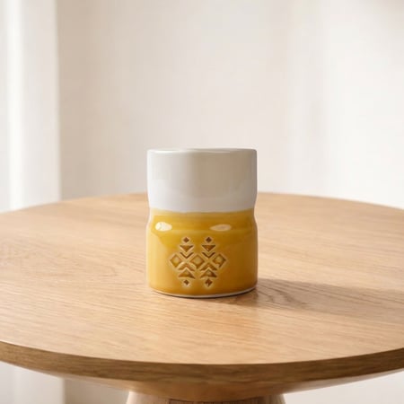 فنجان قهوة نجدي | أصفر