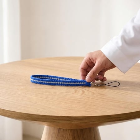 سلسلة جوال السدو - أزرق ورمادي