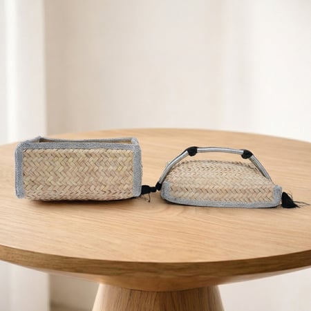 صندوق السعف والعقال - فضي