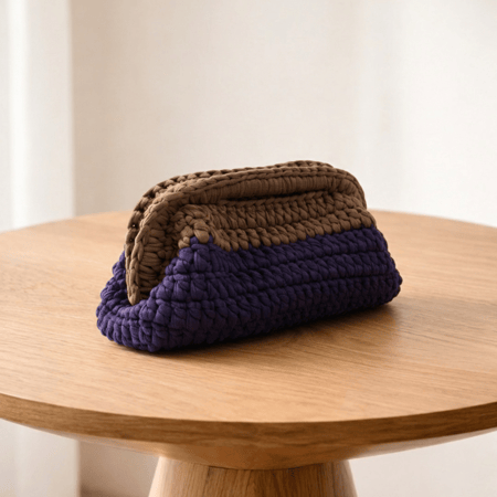 حقيبة يد محبوكة