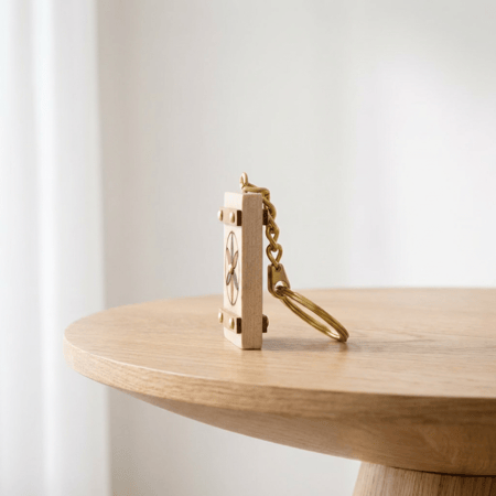 سلسلة مفاتيح الباب النجدي - أسود وأحمر