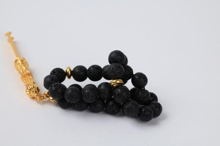 سبحة مفتاح باب الكعبة - 660 هـ - ذهبي