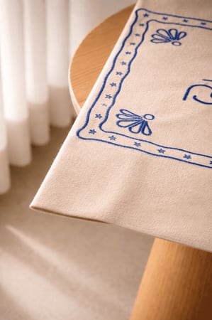 حقيبة أنت السلام القماشية - أزرق