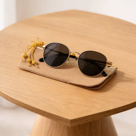 حافظة نظارة البشت - بني