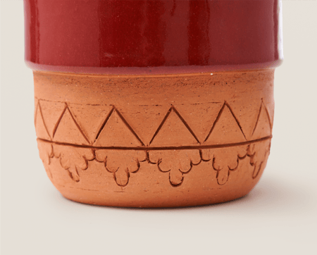 أكواب الزخارف الحائلية - أحمر