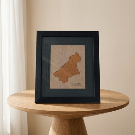 لوحة خريطة القصيم