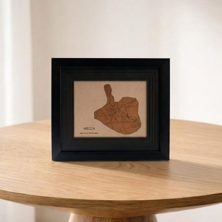 لوحة خريطة مكة المكرمة