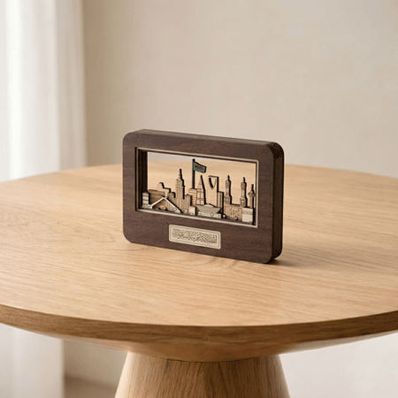 لوحة خشبية| معالم السعودية