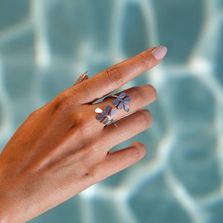 خاتم المورينجا - فضي