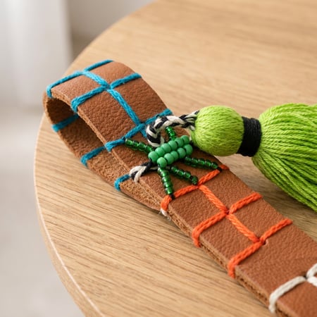 تعليقة مفاتيح من جلد الجمل