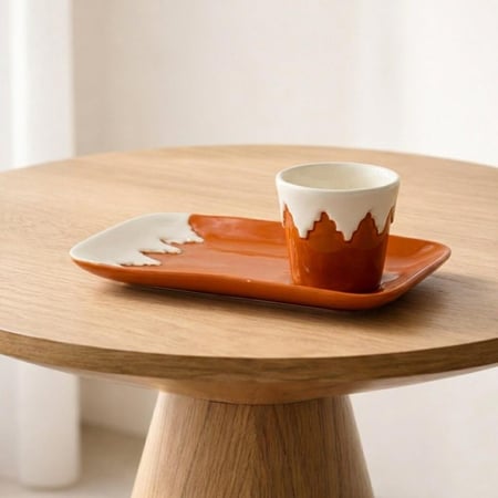 كوب الشرفات النجدية - برتقالي