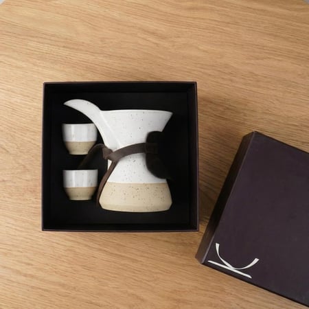 عدة تحضير القهوة - 4 قطع - أبيض