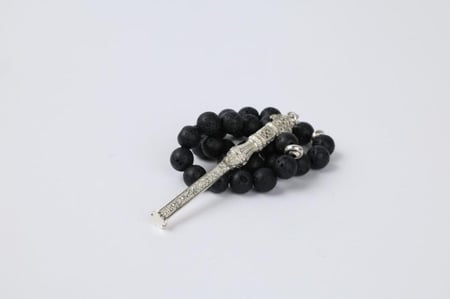 سبحة مفتاح باب الكعبة - 1002 هـ - فضي