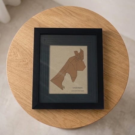 لوحة خريطة الظهران