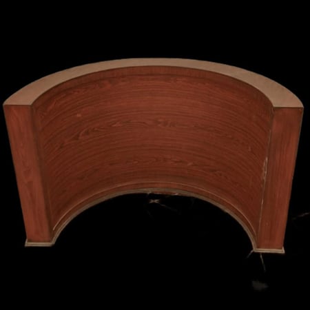 محراب مسجد خشبي متنقل - لون سادة