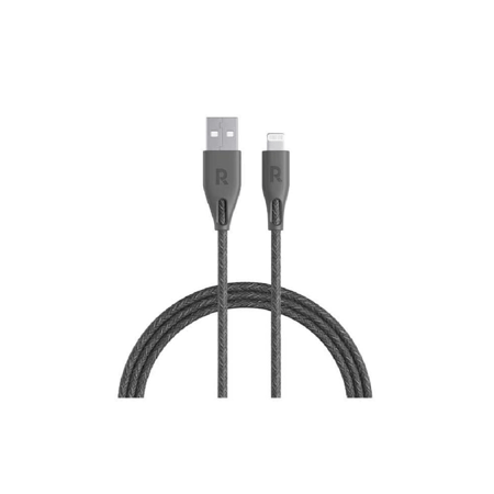 راف باور - كيبل لايتننق الى USB بطول 1.2 متر نايلون متعدد الالوان