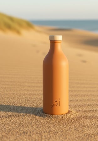 قارورة "أثر" الفخارية: ماء بارد ونقي من قلب الطبيعة - 700 مل