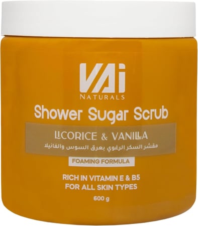 فاي ناتشورالز مقشر السكر الرغوي بعرق السوس والفانيلا 600 جم
