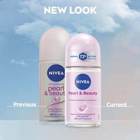 نيفيا بيرل اند بيوتي مزيل عرق للنساء رول اون 50مل