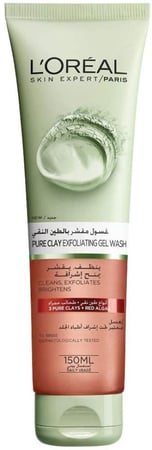 لوريال غسول مقشر بالطين النقي 150مل