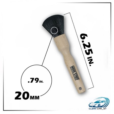 فرشاة تنظيف مقبض خشبي 20 مل - وورك استف