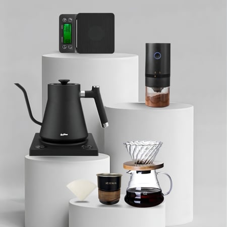 بكج أدوات القهوة الكهربائية