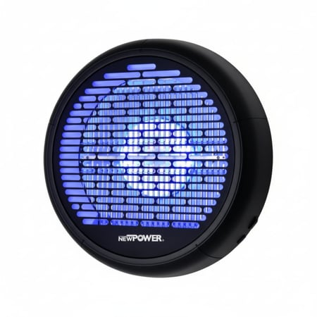 مصيدة ناموس ليد جداري دائري 10 وات أسود 110023 - نيوباور NEWPOEWR