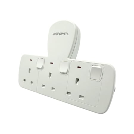 مشترك جداري 3 فتحة 13 أمبير 109032 - نيوباور NEWPOWER