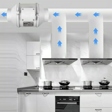 مروحة شفط مساعد تيربو 4 بوصة - الرائد العربي ALRAED