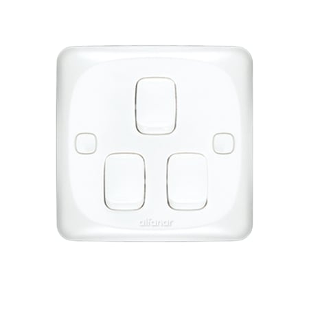 مفتاح ثلاثي أبيض ميرا - الفنار alfanar