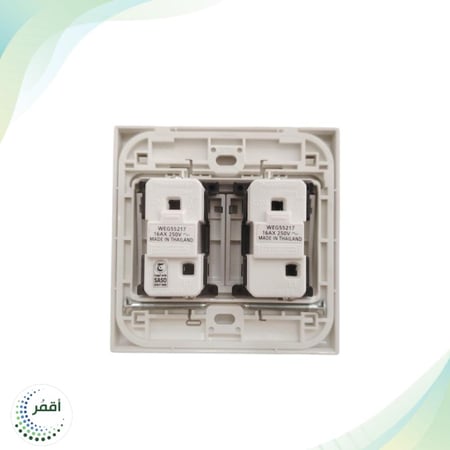 مفتاح مزدوج عريض أبيض تايلاندي - باناسونيك Panasonic