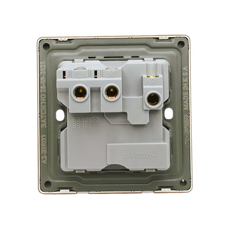 فيش مع مفتاح ولمبة 13 أمبير بني سليم - الرائد العربي ALRAED