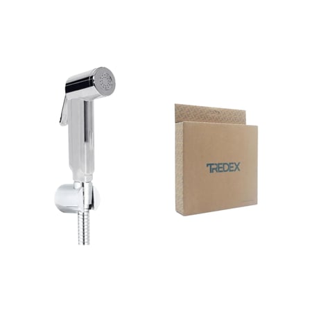 شطاف يدوي كروم مع لي هوز وحامل جداري TRF00074 – تردكس  TREDEX