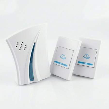 جرس باب لاسلكي بطارية 1 جرس 2 مفتاح المتو