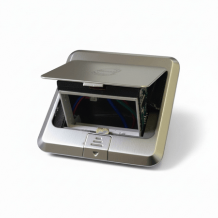 علبة فيش مفرد أرضي ستيل 2504 فضي سلفر -  الرائد العربي ALRAED