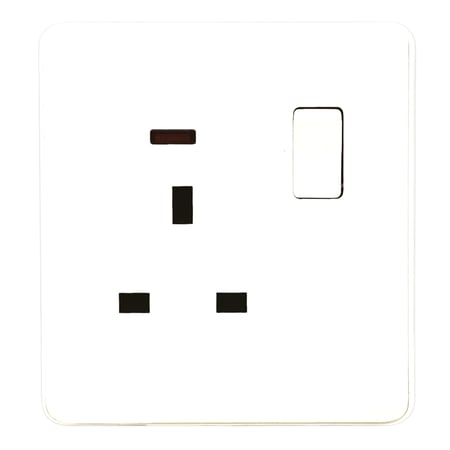 فيش مع مفتاح ولمبة 13 أمبير لؤلؤي كيرف وطني - الرائد العربي ALRAED