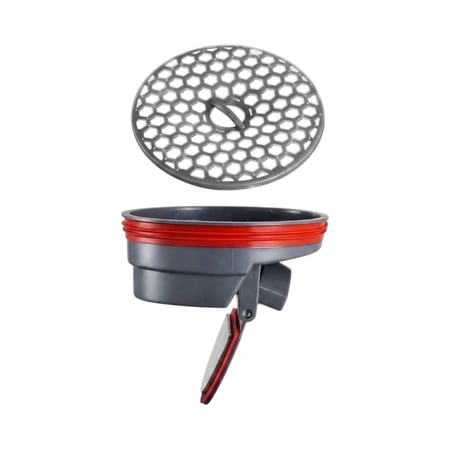 رداد صفاية بلاستيك مع شبك 4 بوصة رمادي - بلاك إفن Black Even