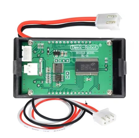 جهاز قياس التيار الكهربائي والفولتيميتر بشاشة LCD رقمية