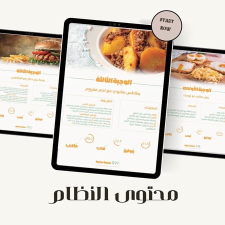 جدول غذائي 3000 سعرة حرارية