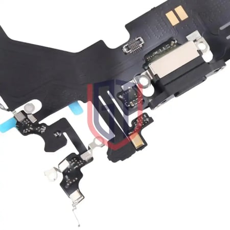 كابل مرن لمنفذ شحن iPhone 14 Pro Max (أسود)