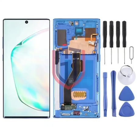 شاشة LCD أصلية لجوال Samsung Galaxy Note10 بلس 4G/Note10 بلس 5G SM-N976/N975 مع إطار