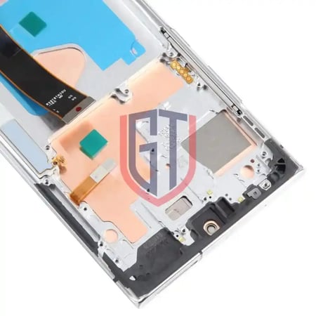 شاشة OLED LCD أصلية بإطار لهاتف سامسونج جالكسي نوت 20 الترا 5G / 4G (فضي)