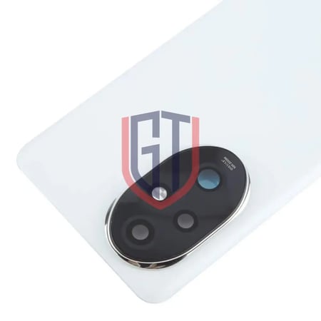 غطاء خلفي بديل أصلي لهاتف Honor 200 Pro - أبيض مع عدسة الكاميرا