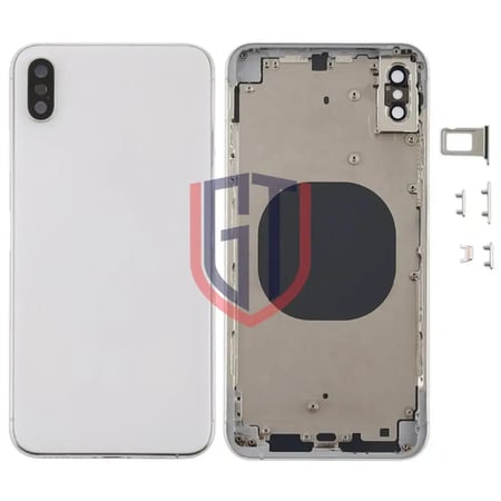 غطاء خلفي مع عدسة الكاميرا ومنفذ مدخل بيت الشريحة ومفاتيح جانبية لجهاز iPhone XS Max