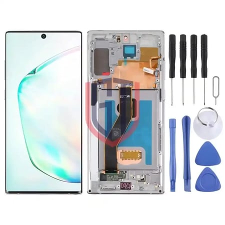 شاشة LCD أصلية لجوال Samsung Galaxy Note10 بلس 4G/Note10 بلس 5G SM-N976/N975 مع إطار