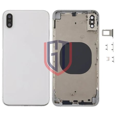 غطاء خلفي مع عدسة الكاميرا ومنفذ مدخل بيت الشريحة ومفاتيح جانبية لجهاز iPhone XS Max