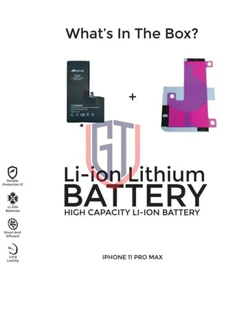 iPhone 11 Pro Max Battery Replacement Kit - بطارية استبدال ايفون 11 برو ماكس مع أدوات