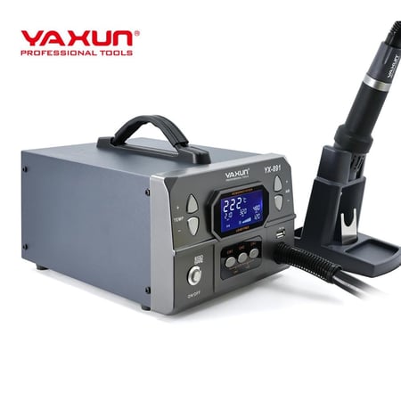 YAXUN YX-891 PROFESSIONAL LEAD-FREE HOT AIR GUN SOLDERING REWORK STATION مكينة لحام
