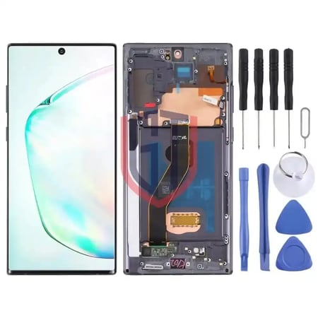 شاشة LCD أصلية لجوال Samsung Galaxy Note10 بلس 4G/Note10 بلس 5G SM-N976/N975 مع إطار