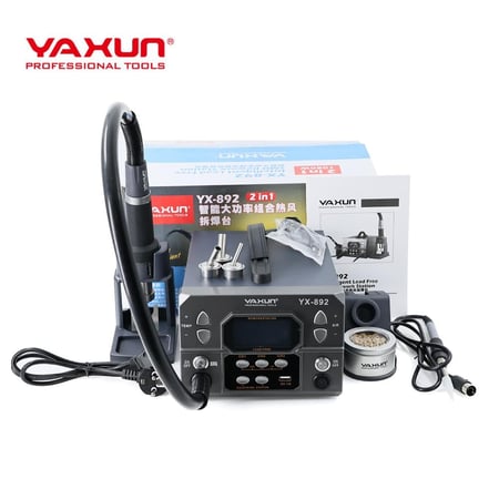 محطة لحام ياكسون YX-892 احترافية 2 في 1 (هواء حار + كاوي) | YAXUN YX-892 Professional Rework Station